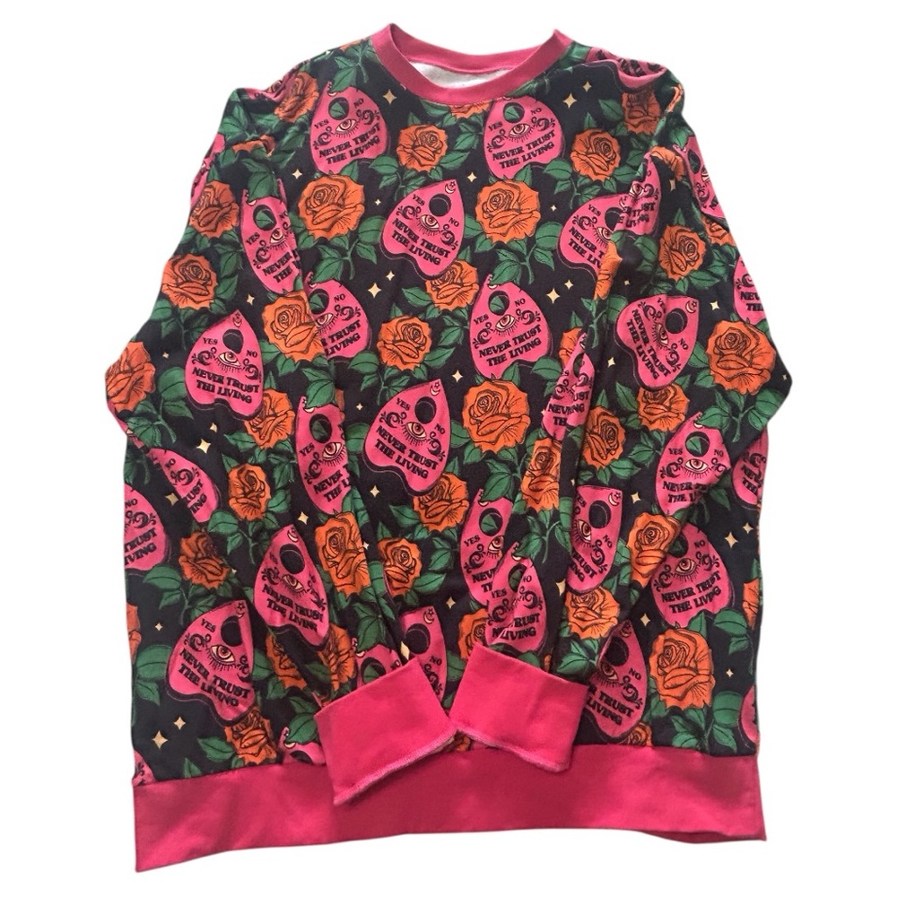 Bunny Knots Bamboo fleece crew neck - Never Trust the Living